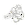 Image 2 : 14KT White Gold 0.59ctw Diamond Ring