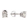 Image 2 : 14KT White Gold 1.02ctw Diamond Solitaire Earrings