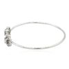 Image 2 : 14KT White Gold 1.16ctw Diamond Bangle Bracelet
