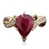 Image 1 : 14KT Yellow Gold 2.95ctw Ruby and Diamond Ring