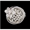 Image 1 : 14KT White Gold 0.76ctw Diamond Ring