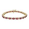 Image 1 : 14KT Yellow Gold 11.87ctw Ruby and Diamond Bracelet