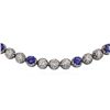 Image 2 : 14KT White Gold 24.00ctw Tanzanite and Diamond Necklace