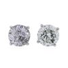 Image 1 : 14KT White Gold 1.17ctw Diamond Stud Earrings