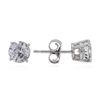 Image 2 : 14KT White Gold 1.17ctw Diamond Stud Earrings