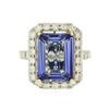 Image 1 : 14KT Yellow Gold 6.93ct Tanzanite and Diamond Ring