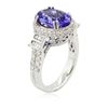 Image 3 : 14KT White Gold 4.24ct Tanzanite and Diamond Ring