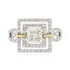 Image 1 : 18KT Two-Tone Gold 2.09ctw Diamond Ring