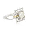 Image 2 : 18KT Two-Tone Gold 2.09ctw Diamond Ring
