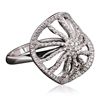 Image 2 : 14KT White Gold 0.90ctw Diamond Ring