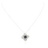 Image 1 : 14KT White Gold 2.78ct Tanzanite and Diamond Pendant with Chain