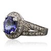 Image 2 : 14KT White Gold 2.64ct Tanzanite and Diamond Ring