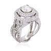 Image 3 : 14KT White Gold GIA Certified 3.01ctw Diamond Ring