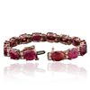 Image 2 : 14KT Rose Gold 43.12ctw Ruby and Diamond Bracelet