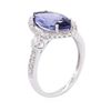 Image 3 : 14KT White Gold 3.02ct Tanzanite and Diamond Ring