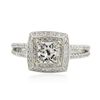 Image 1 : 18KT White Gold 1.99ctw Diamond Ring