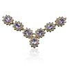 Image 1 : 14KT Yellow Gold 24.95ctw Tanzanite and Diamond Necklace