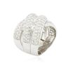 Image 3 : 14KT White Gold 2.79ctw Diamond Ring