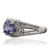 Image 2 : 18KT White Gold 1.76ct Tanzanite and Diamond Ring