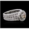 Image 2 : 14KT White Gold 2.51ctw Diamond Ring