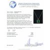 Image 4 : 14KT White Gold 23.13ct Emerald and Diamond Pendant With Chain
