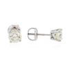 Image 2 : 14KT White Gold 1.09ctw Diamond Solitaire Earrings