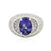 Image 1 : 14KT White Gold 2.69ct Tanzanite and Diamond Ring