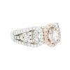 Image 2 : 14KT Two-Tone Gold 1.12ctw Diamond Ring