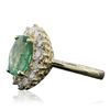 Image 2 : 14KT Yellow Gold 2.69ct Emerald and Diamond Ring