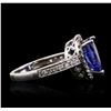 Image 3 : 14KT White Gold 3.14ct Tanzanite and Diamond Ring