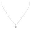 Image 1 : 14KT White Gold 1.02ctw Diamond Pendant With Chain