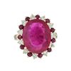 Image 1 : 14KT Yellow Gold 13.48ctw Ruby and Diamond Ring