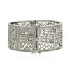 Image 2 : 14KT White Gold 1.59ctw Diamond Bangle Bracelet