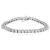 Image 1 : 14KT White Gold 4.10ctw Diamond Tennis  Bracelet