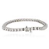 Image 2 : 14KT White Gold 4.10ctw Diamond Tennis  Bracelet