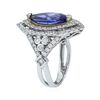 Image 3 : 14KT Two-Tone Gold 3.21ct Tanzanite and Diamond Ring