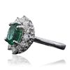 Image 2 : 14KT White Gold 2.04ct Emerald and Diamond Ring