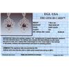Image 3 : 14KT White Gold 9.82ctw Black Diamond Earrings