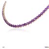 Image 3 : 14KT Yellow Gold 33.60ctw Amethyst Necklace