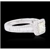 Image 2 : 18KT White Gold 1.57ctw Diamond Ring