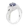 Image 3 : 14KT White Gold 1.56ct Tanzanite and Diamond Ring