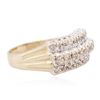 Image 2 : 14KT Two-Tone Gold 0.50ctw Diamond Ring