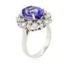 Image 3 : 14KT White Gold 5.30ct Tanzanite and Diamond Ring