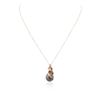 Image 1 : 14KT Rose Gold 0.50ctw Diamond Pendant With Chain
