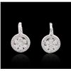 Image 1 : 14KT White Gold 1.86ctw Diamond Earrings
