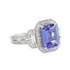 Image 2 : 18KT White Gold 2.59ct Tanzanite and Diamond Ring