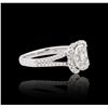 Image 2 : 18KT White Gold 0.71ctw Diamond Ring