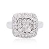 Image 1 : 14KT White Gold 1.55ctw Diamond Ring