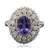 Image 1 : 18KT Two-Tone Gold 2.28ct Tanzanite and Diamond Ring