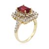 Image 3 : 14KT Yellow Gold 2.62ct Ruby and Diamond Ring